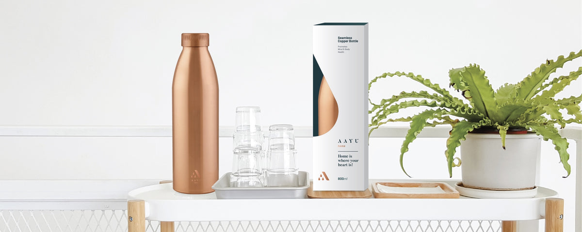 Aayu 100% Pure Copper Bottles